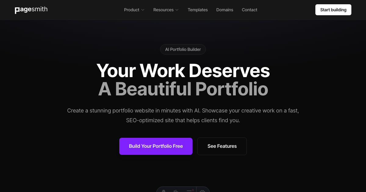 AI Portfolio Builder - Create a Stunning Portfolio Website