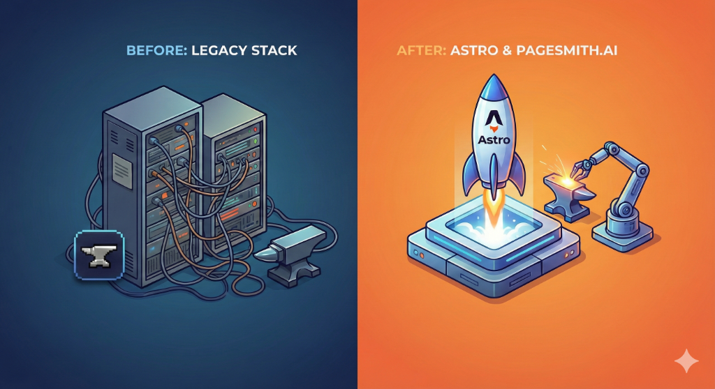 Rebuilding pagesmith.ai on Astro: Aligning Our Stack with Our Product
